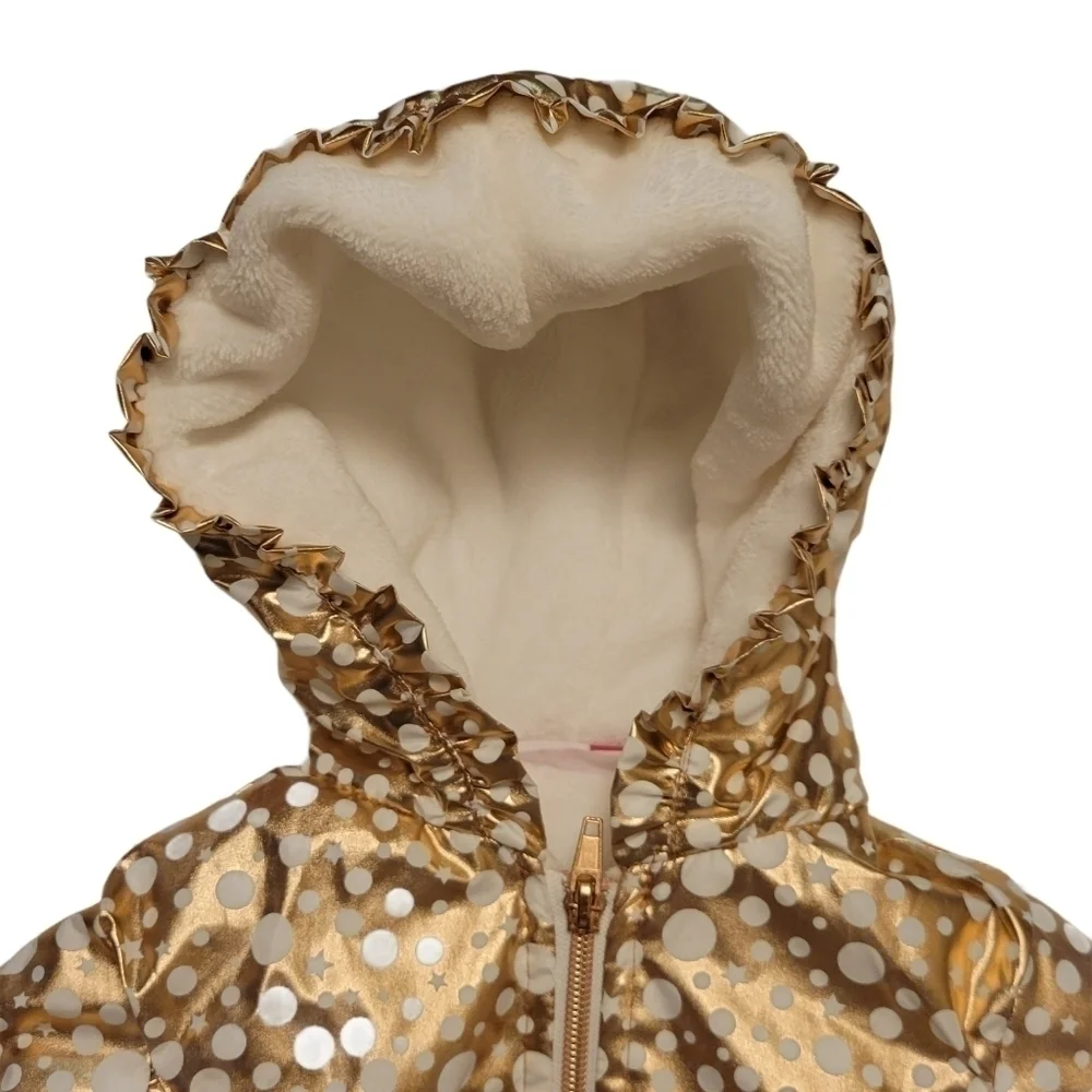 Penelope Mack Gold Star and Polka Dot Hood Jacket